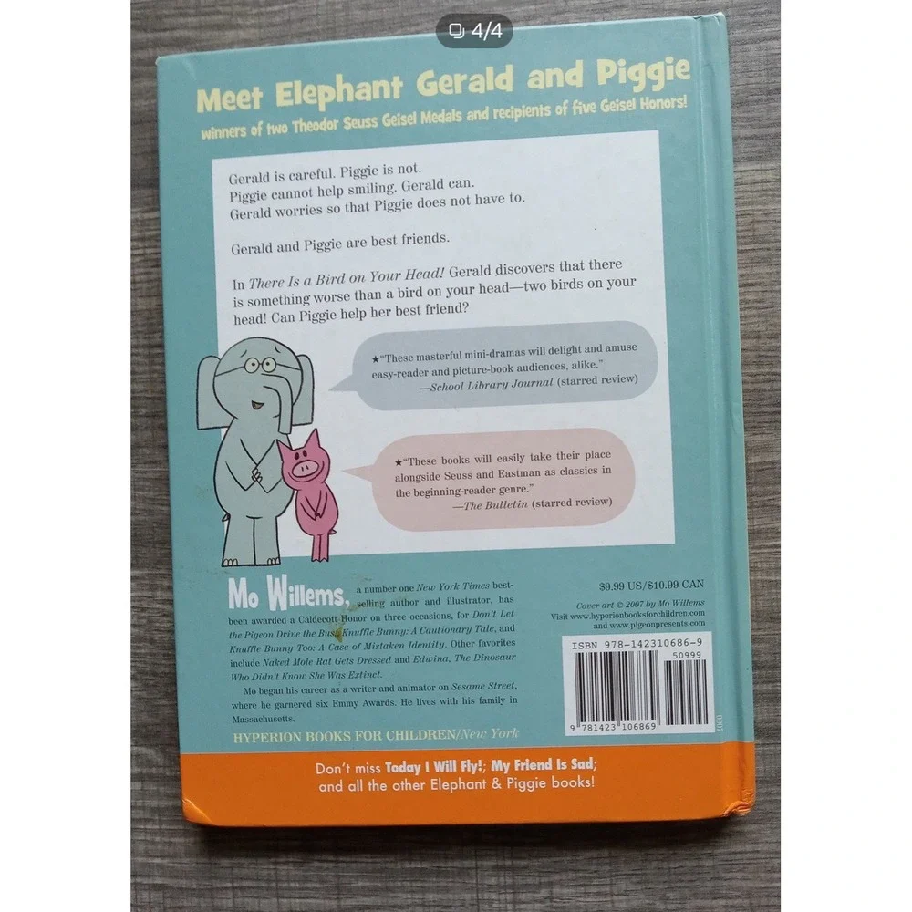 There Is a Bird On Your‎ Head! [An Elephant and Piggie Book] Vintage
